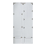 Зеркало-окно с эффектом старения в венецианском стиле Venetian White Mirror варинант исполнения - 2 | Loft Concept в Саратове