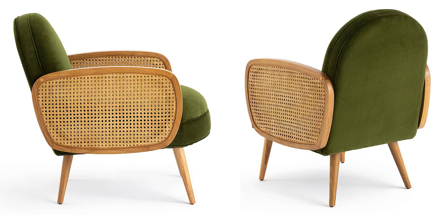 Кресло Morten Wicker Green Armchair Кресло Morten Wicker Green Armchair - Loft-Concept в Саратове