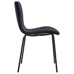 Стул черный с обивкой из велюра Black Archie Chair варинант исполнения - 1 | Loft Concept в Саратове