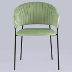 Стул в велюре фисташкового цвета Horizon варинант исполнения - 3 | Loft Concept в Саратове