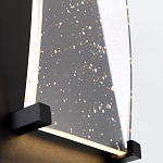 Настенный фонарь уличный прямоугольный черного цвета со стеклом с пузырьками Eurofase варинант исполнения - 5 | Loft Concept в Саратове