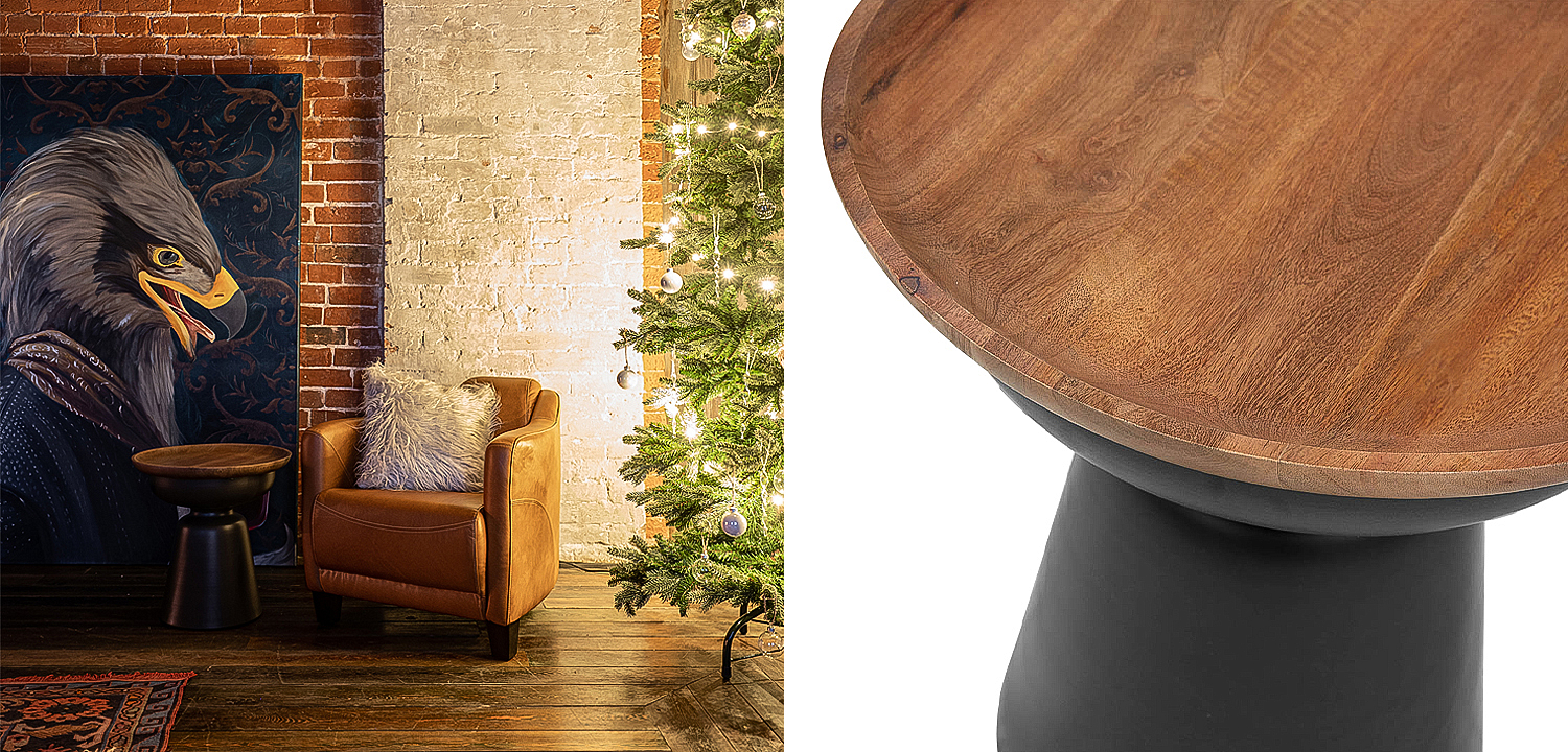 Приставной стол Keaton Round Side Table Приставной стол Keaton Round Side Table - Loft-Concept в Саратове