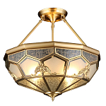 Люстра потолочная Leoni 2 в витражной технике варинант исполнения - 1 | Loft Concept в Саратове