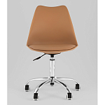 Офисный стул на металлическом основании EGGERY Brown пластик варинант исполнения - 5 | Loft Concept в Саратове