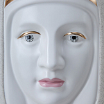 Ваза с золотисто-белыми фрагментами Faces of Imagination варинант исполнения - 6 | Loft Concept в Саратове