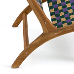 Кресло низкое из массива тика Barbados варинант исполнения - 5 | Loft Concept в Саратове