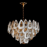 Люстра с многослойными белыми и прозрачными подвесками Character Chandelier варинант исполнения - 1 | Loft Concept в Саратове