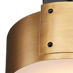Потолочный светильник круглый светодиодный Semicircular Gold Panels старинная латунь варинант исполнения - 1 | Loft Concept в Саратове