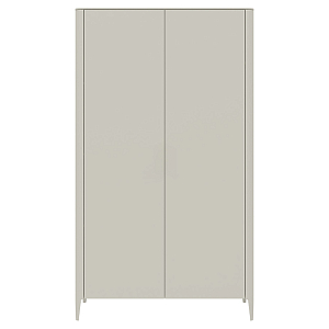 Шкаф двухстворчатый молочного цвета Type