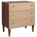 Комод бежевый из массива бука с 3-мя ящиками Wenge Light варинант исполнения - 1 | Loft Concept в Саратове