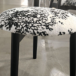 Стул обеденный деревянный с цветочной обивкой Foshan Chair варинант исполнения - 2 | Loft Concept в Саратове