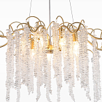 Люстра c подвесками из прозрачного хрусталя Диаметр 85 см FAIRYTREE Light варинант исполнения - 4 | Loft Concept в Саратове