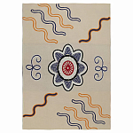 Плед хлопковый по мотивам эвенских орнаментов Ural and Siberian Patterns варинант исполнения - 1 | Loft Concept в Саратове