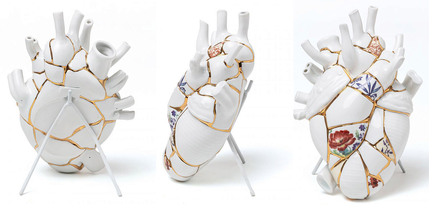 Ваза Seletti Love in Bloom Kintsugi Ваза Seletti Love in Bloom Kintsugi - Loft-Concept в Саратове