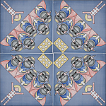 Плитка дизайнерская с узором Мангалоры варинант исполнения - 1 | Loft Concept в Саратове