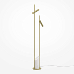 Напольный торшер светодионый золотой Lumen Duo варинант исполнения - 1 | Loft Concept в Саратове