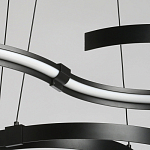 Люстра подвесная светодиодная в виде волнообразной ленты Ribbon Vortex варинант исполнения - 5 | Loft Concept в Саратове