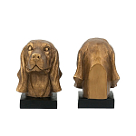 Держатель для книг с бронзовыми фигурками головы собаки Dog Elegance  варинант исполнения - 3 | Loft Concept в Саратове