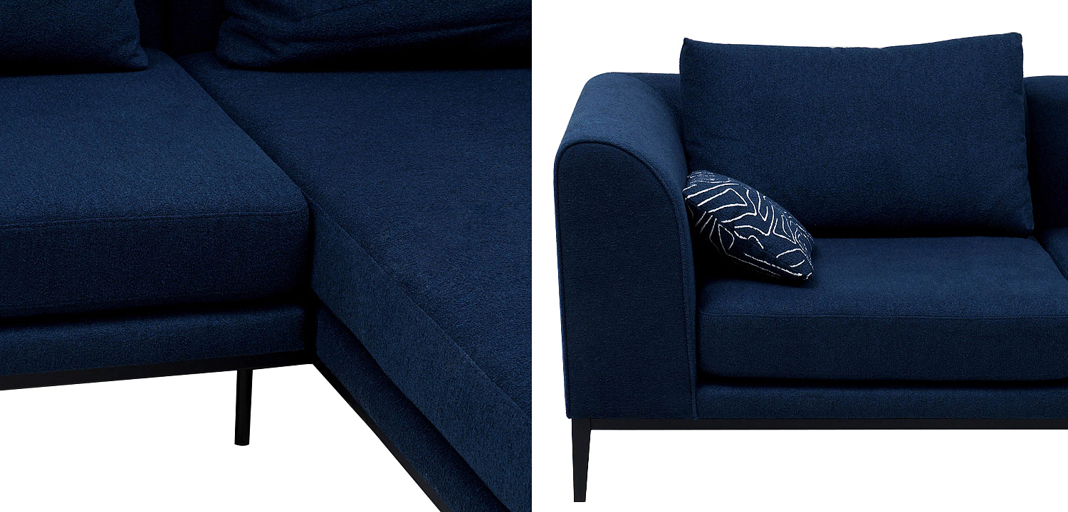 Угловой диван Ferguson Deep Blue Sofa Угловой диван Ferguson Deep Blue Sofa - Loft-Concept в Саратове