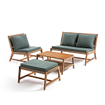 Садовый 2-х местный диван с каркасом из акации Green варинант исполнения - 4 | Loft Concept в Саратове