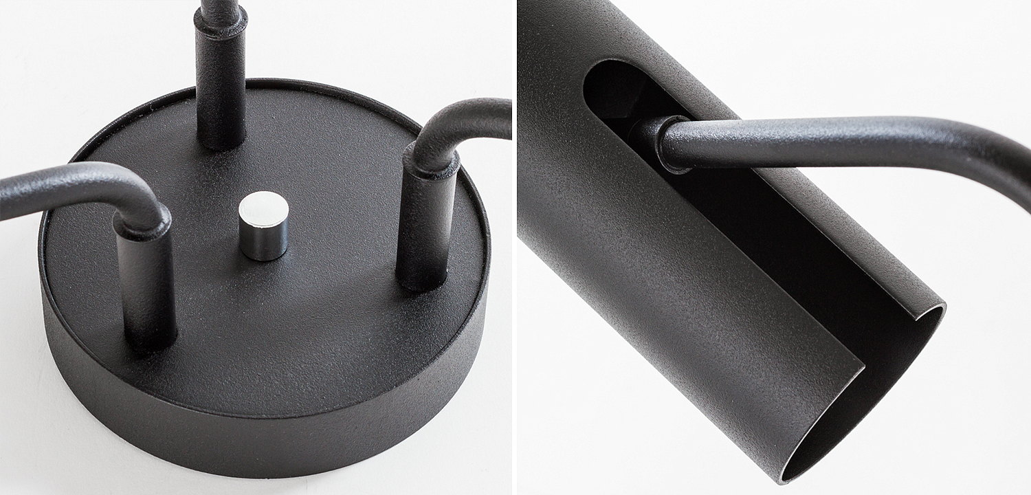 Потолочный светильник Tibo Branches Trumpet Tube black 3 Потолочный светильник Tibo Branches Trumpet Tube black 3 - Loft-Concept в Саратове