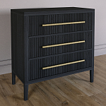Комод Primo с 3 выдвижными ящиками Черный дуб варинант исполнения - 4 | Loft Concept в Саратове