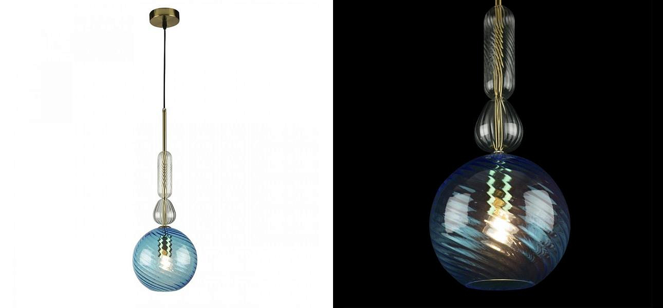 Светильник Flauti Blue Ball D20 см Светильник Flauti Blue Ball D20 см - Loft-Concept в Саратове