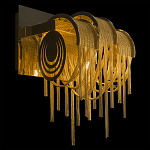 Бра с перфорированными металлическими дугами и цепочками 22 см Atlantis Chain варинант исполнения - 2 | Loft Concept в Саратове