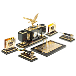 Настольный письменный набор из яшмы и долерита в подарочной упаковке Manager Organizer варинант исполнения - 4 | Loft Concept в Саратове