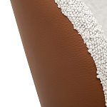 Стул мягкий с обивкой из рогожки и экокожи Contrasting Performance варинант исполнения - 3 | Loft Concept в Саратове