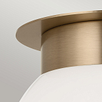 Потолочный светильник с белым матовым шарообразным плафоном Kichler варинант исполнения - 2 | Loft Concept в Саратове