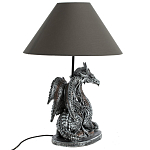 Настольная лампа с абажуром Дракон Silver Dragon варинант исполнения - 5 | Loft Concept в Саратове