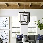 Люстра из пересекающихся квадратных элементов Intersecting Squares варинант исполнения - 2 | Loft Concept в Саратове