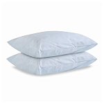 Постельное белье голубого цвета из перкаля с принтом 200х220 см Aurora Allure варинант исполнения - 2 | Loft Concept в Саратове