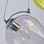 Люстра каскадная с 5-ю разноцветными стеклянными плафонами Kaleido варинант исполнения - 9 | Loft Concept в Саратове