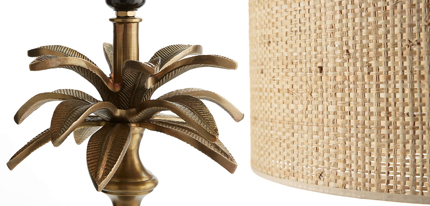 Торшер Palm Raphia Lampshade Торшер Palm Raphia Lampshade - Loft-Concept в Саратове