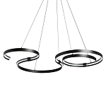 Люстра подвесная светодиодная в виде волнообразной ленты Ribbon Vortex варинант исполнения - 1 | Loft Concept в Саратове