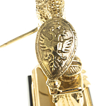 Часы настольные бронзовые из натурального камня Яшма Stone Clock варинант исполнения - 5 | Loft Concept в Саратове