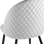 Мягкий стул в сером велюре Miruna Chair варинант исполнения - 6 | Loft Concept в Саратове