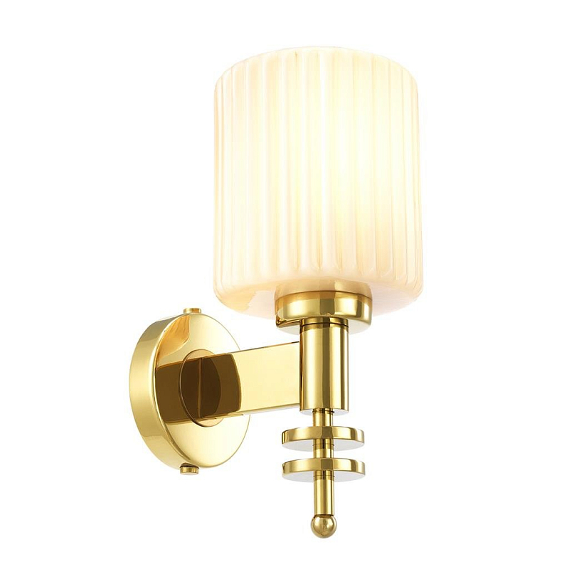 Бра Eichholtz Wall Lamp Ponza Gold Глянцевое золото Белый Бра Eichholtz Wall Lamp Ponza Gold Глянцевое золото Белый в Саратове | Loft Concept