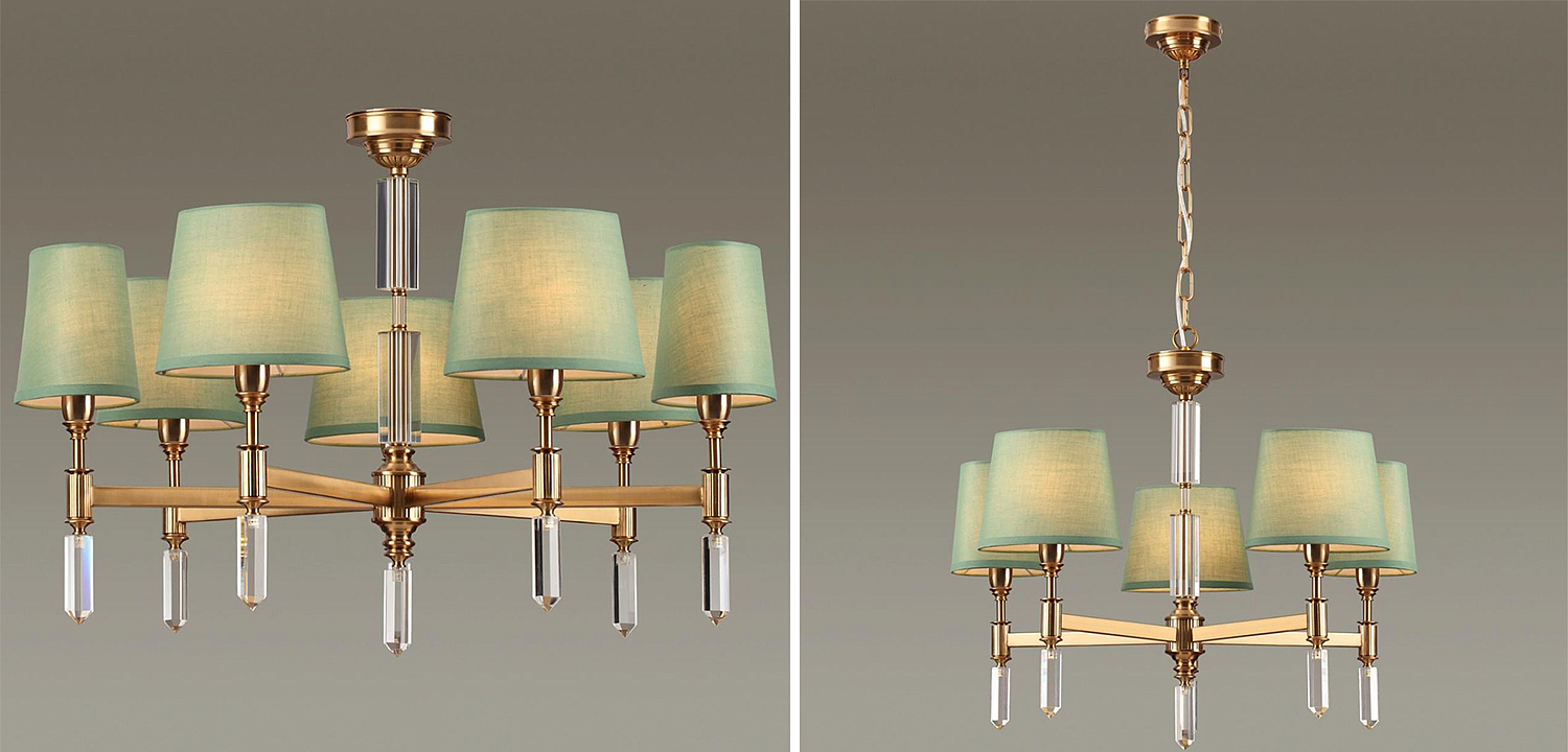 Люстра Ramona Green Chandelier Люстра Ramona Green Chandelier - Loft-Concept в Саратове