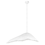 Подвесной светильник с асимметричным волнообразным абажуром и фактурной бахромой по краю Tactile Line варинант исполнения - 8 | Loft Concept в Саратове