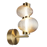 Бра с 2-мя рифлеными стеклянными шарами Marcelh Light варинант исполнения - 6 | Loft Concept в Саратове