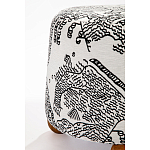 Пуф Wakonda с Круглыми ножками Черно-Белый орнамент варинант исполнения - 3 | Loft Concept в Саратове