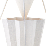 Люстра светодиодная белая геометрической формы с рифленым плафоном White Geometric Lamps варинант исполнения - 2 | Loft Concept в Саратове