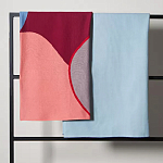 Плед из хлопка с абстрактным принтом Elysian Flow Ember варинант исполнения - 6 | Loft Concept в Саратове