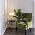 Столик журнальный золотой с темным стеклом Tastiness варинант исполнения - 3 | Loft Concept в Саратове