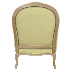 Кресло Ava Classical Armchair green striped flax варинант исполнения - 2 | Loft Concept в Саратове