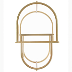 Комплект из 2-х приставных столиков на металлическом основании цвета латунь Ambassador варинант исполнения - 3 | Loft Concept в Саратове