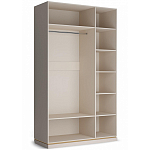 Шкаф 3-х дверный с зеркальными дверями Satin Furniture варинант исполнения - 2 | Loft Concept в Саратове